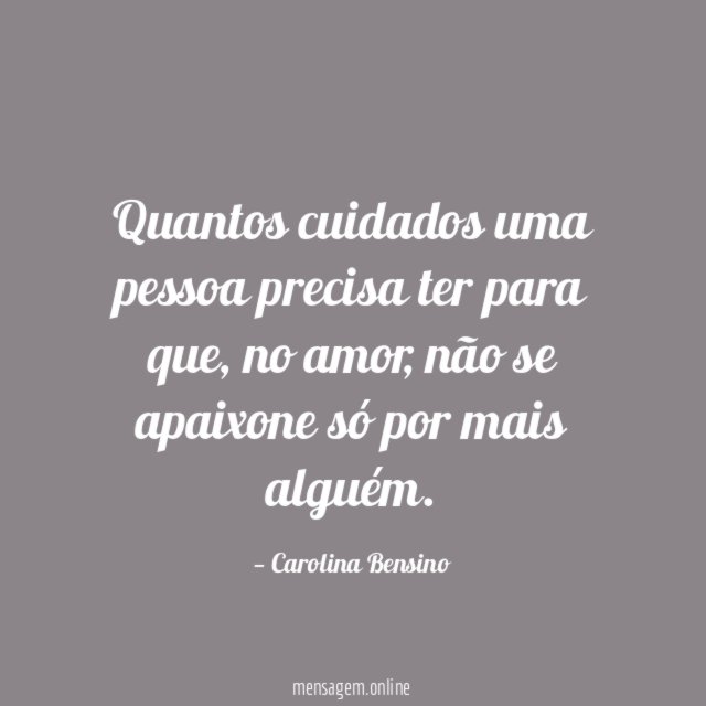 Quantos cuidados uma pessoa precisa ter para que