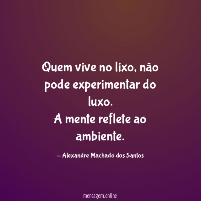 Quem vive no lixo