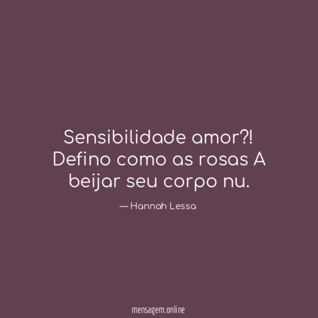 Sensibilidade amor