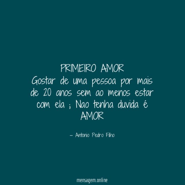 PRIMEIRO AMOR