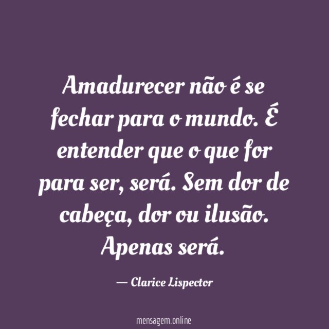 Amadurecer não é se fechar para o mundo