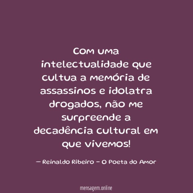 Com uma intelectualidade que cultua a memória de
