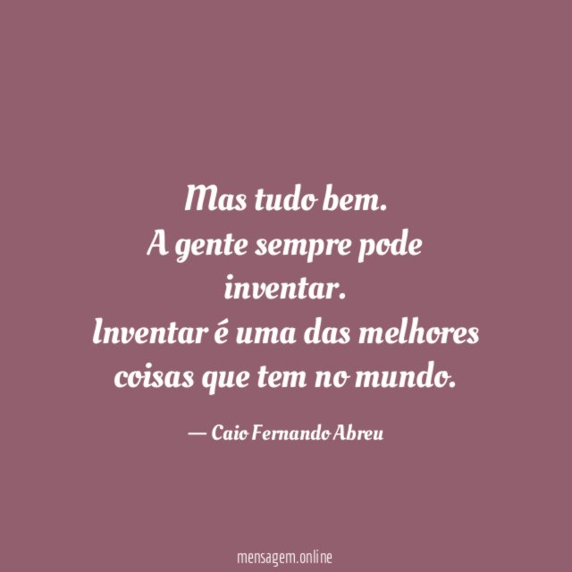 Mas tudo bem