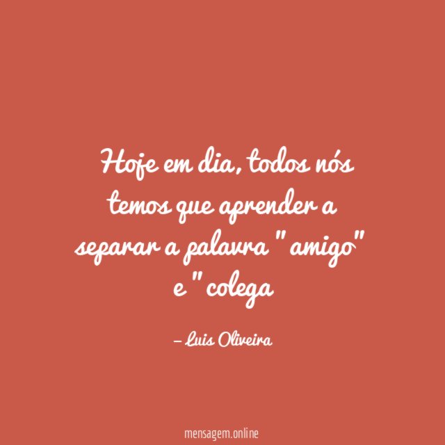 Hoje em dia