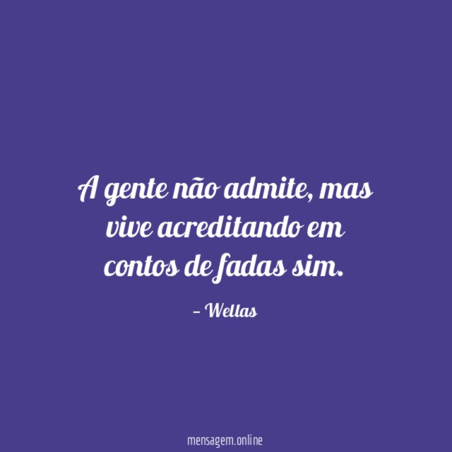 A gente não admite
