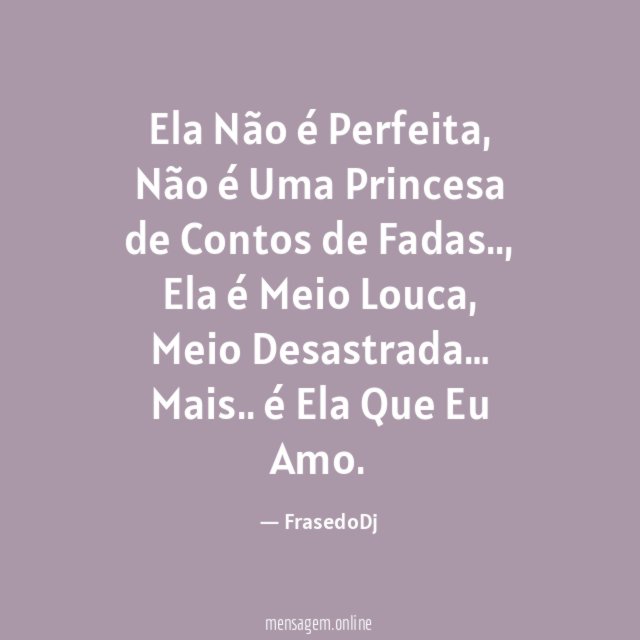 Ela Não é Perfeita