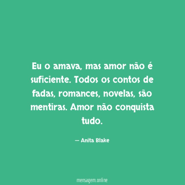 Eu o amava