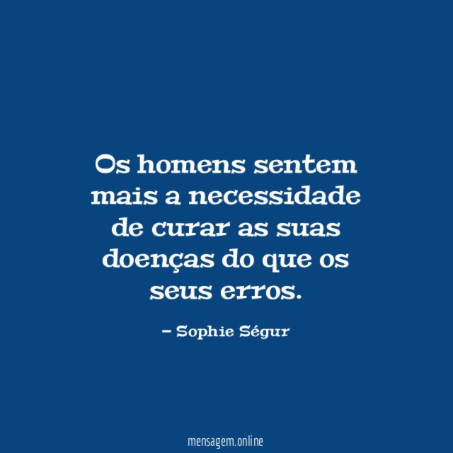 Os homens sentem mais a necessidade de curar