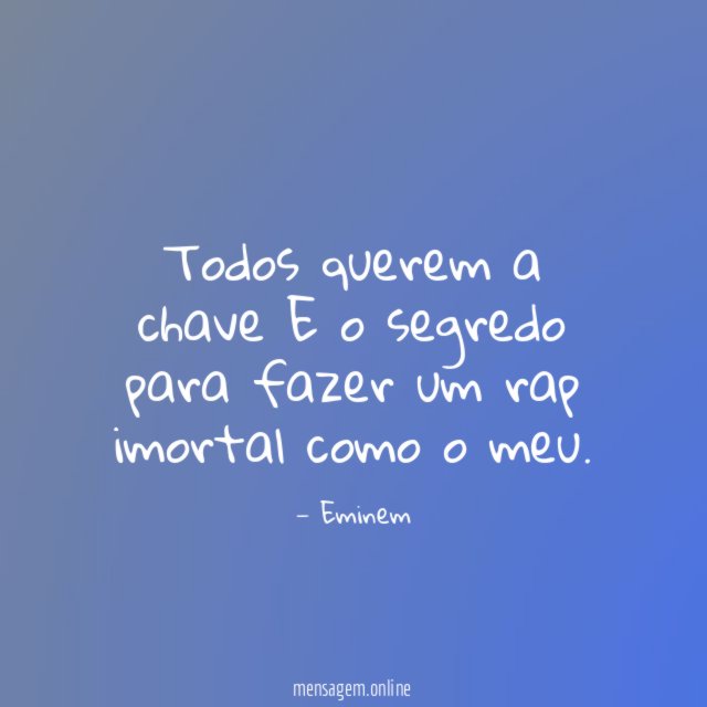 Todos querem a chave E o segredo para fazer