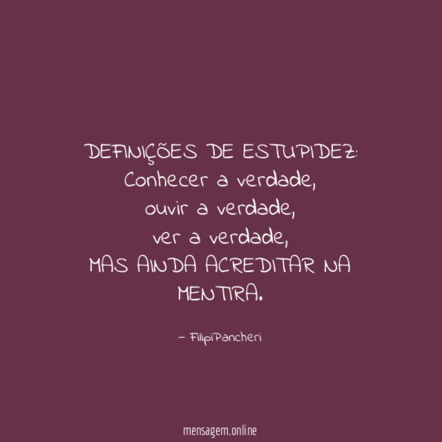 DEFINIÇÕES DE ESTUPIDEZ