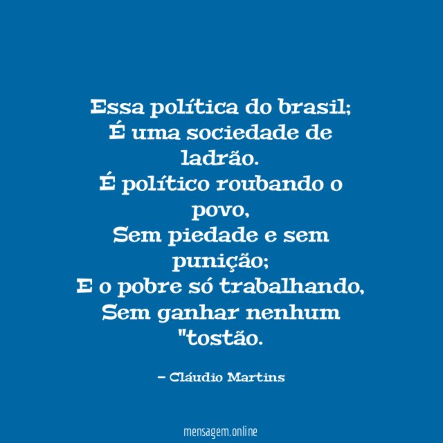 Essa política do brasil