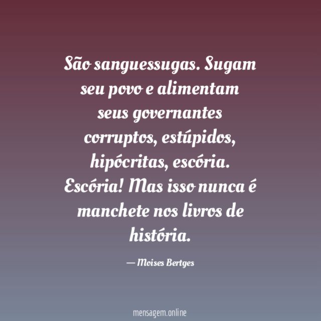 São sanguessugas