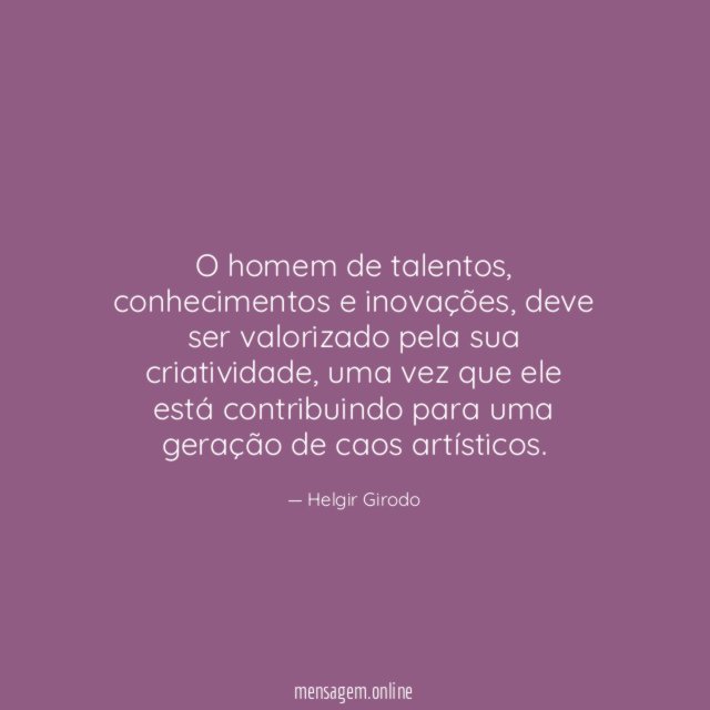 O homem de talentos