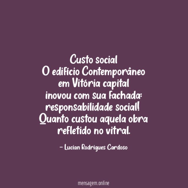 Custo social