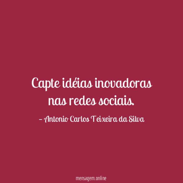 Capte idéias inovadoras nas redes sociais