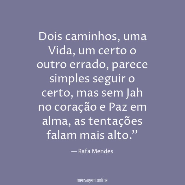 Dois caminhos