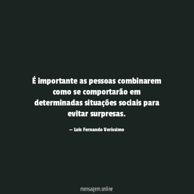 É importante as pessoas combinarem como se comportarão
