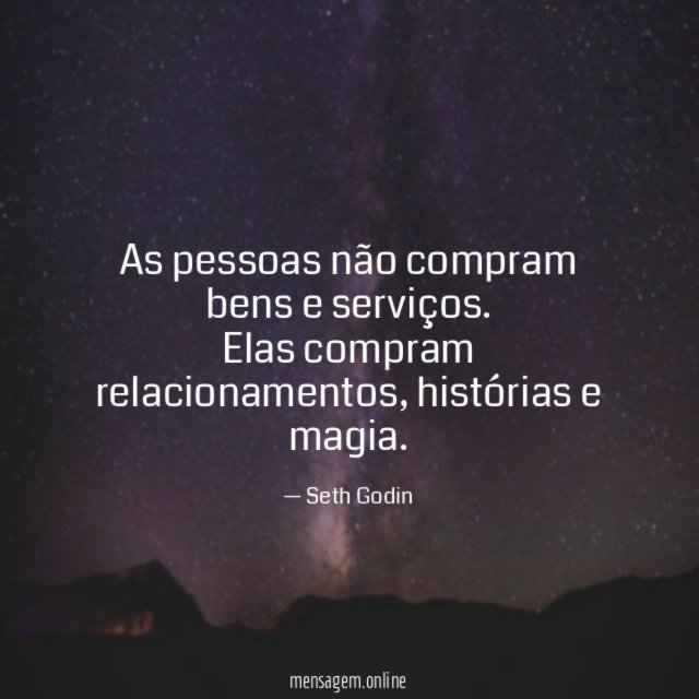 As pessoas não compram bens e serviços