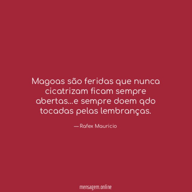 Magoas são feridas que nunca cicatrizam ficam sempre abertas