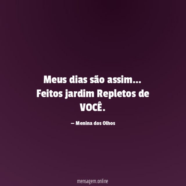 Meus dias são assim