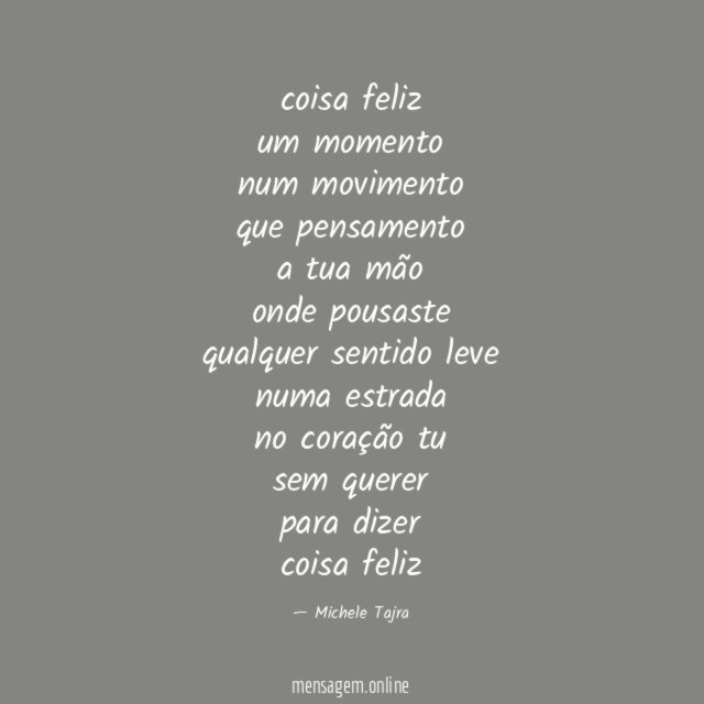 coisa feliz