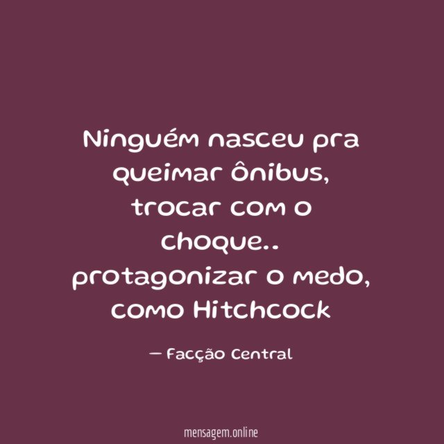 Ninguém nasceu pra queimar ônibus