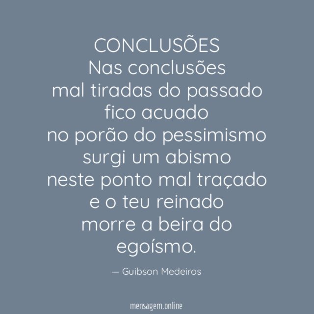 CONCLUSÕES