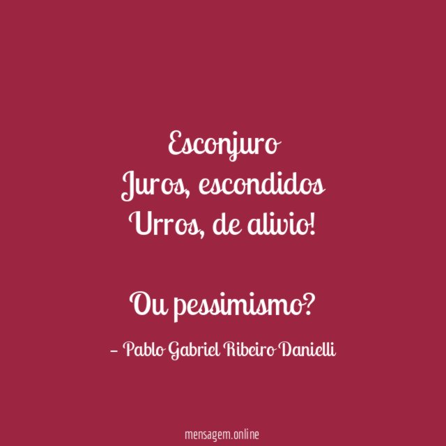 Esconjuro Juros