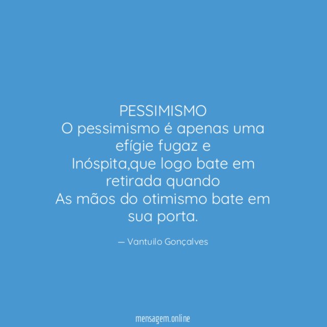 PESSIMISMO
