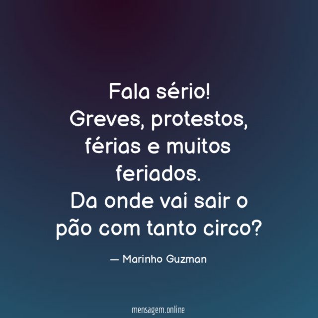 Fala sério