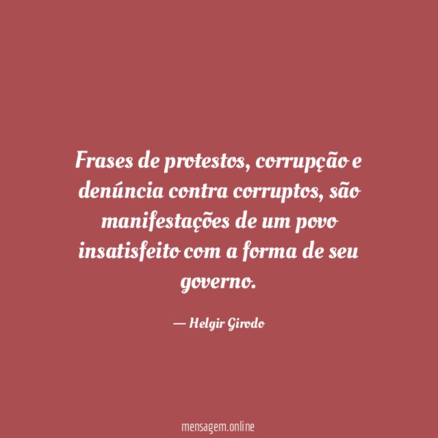 Frases de protestos