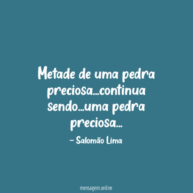 Metade de uma pedra preciosa