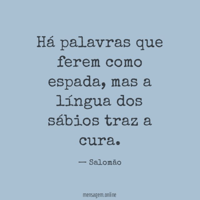 Há palavras que ferem como espada