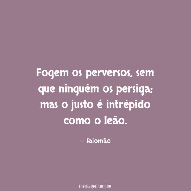 Fogem os perversos