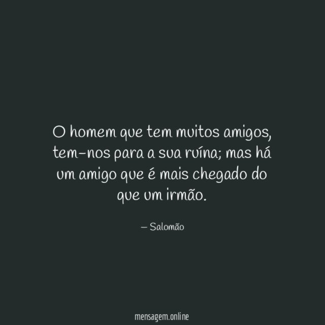 O homem que tem muitos amigos
