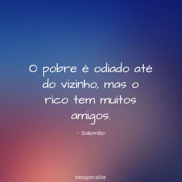 O pobre é odiado até do vizinho