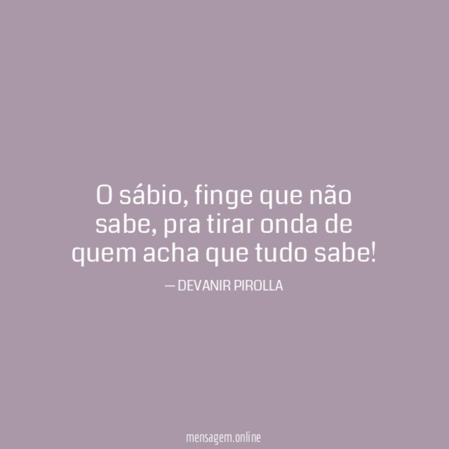 O sábio
