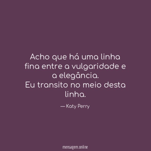 Acho que há uma linha fina entre a