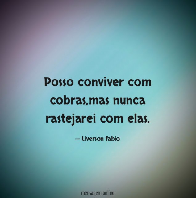 Posso conviver com cobras