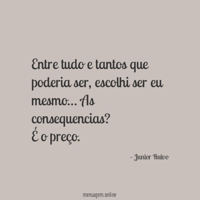 Entre tudo e tantos que poderia ser