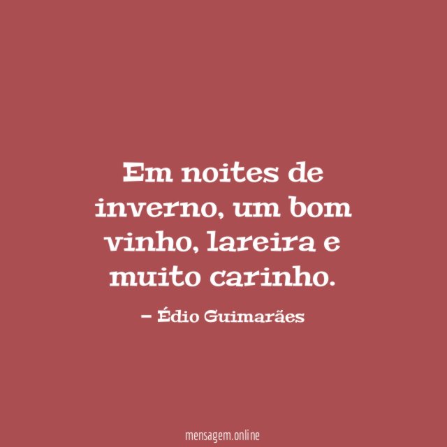 Em noites de inverno