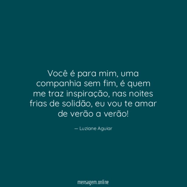 Você é para mim
