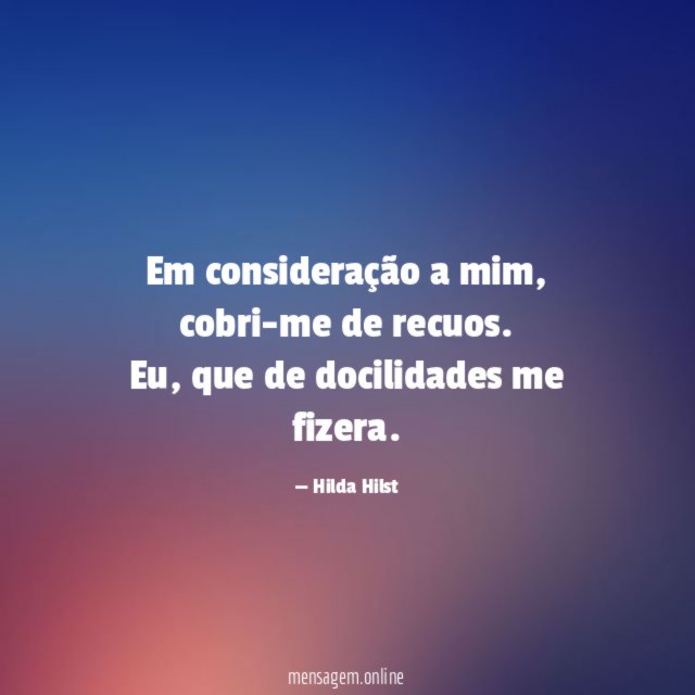 Em consideração a mim