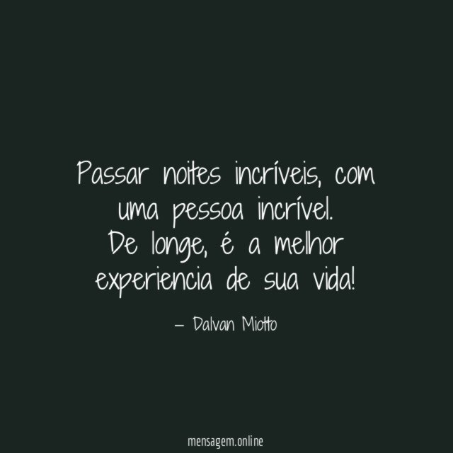 Passar noites incríveis