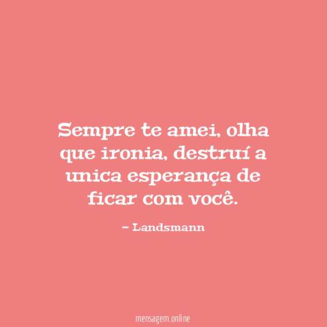 Sempre te amei