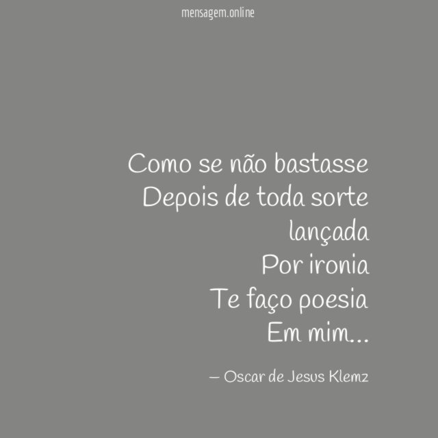 Como se não bastasse Depois de toda sorte