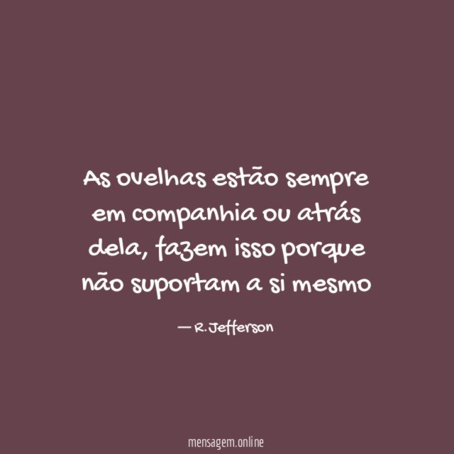 As ovelhas estão sempre em companhia ou atrás dela