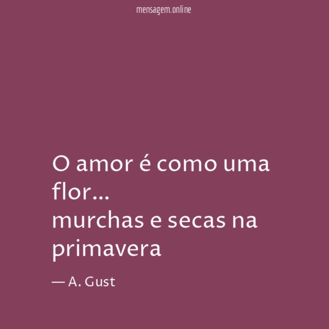 o amor é como uma flor