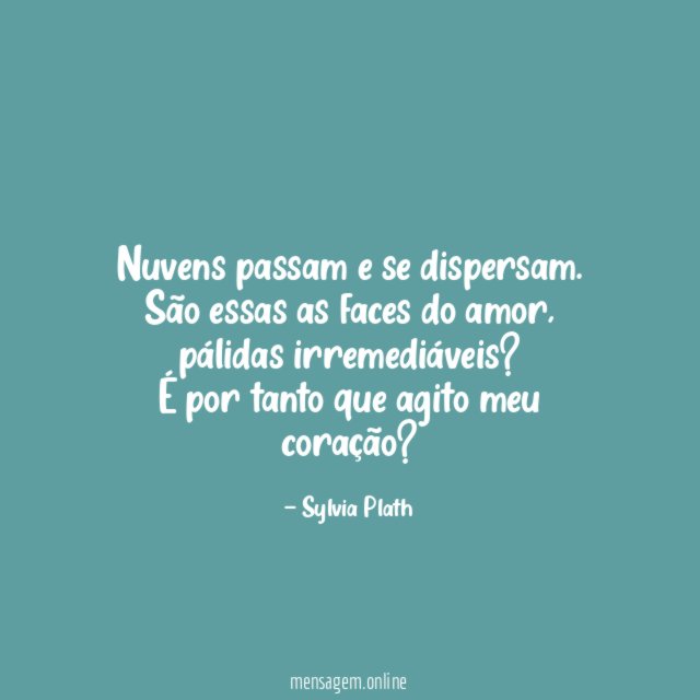 Nuvens passam e se dispersam