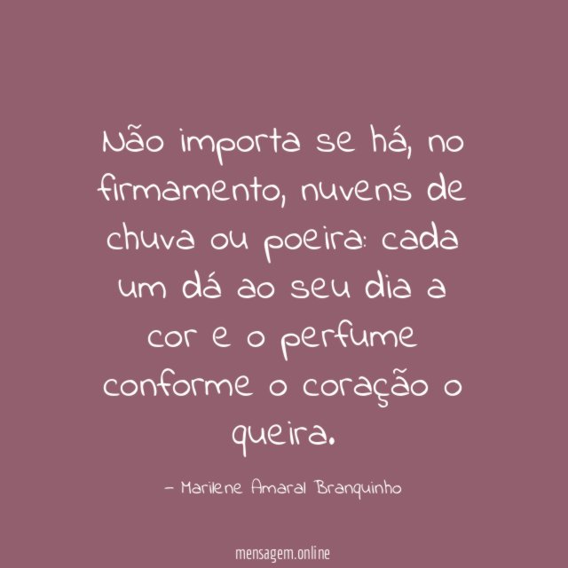 Não importa se há